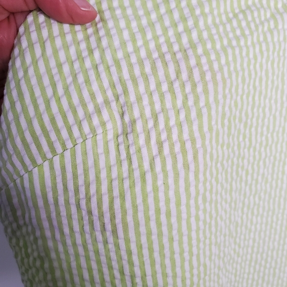 Sara Campbell green pinstripe mini dress size 10 - Picture 5 of 9